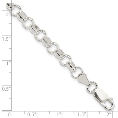 Sterlingsilber 6.0mm Erbs Licht Gliederarmband