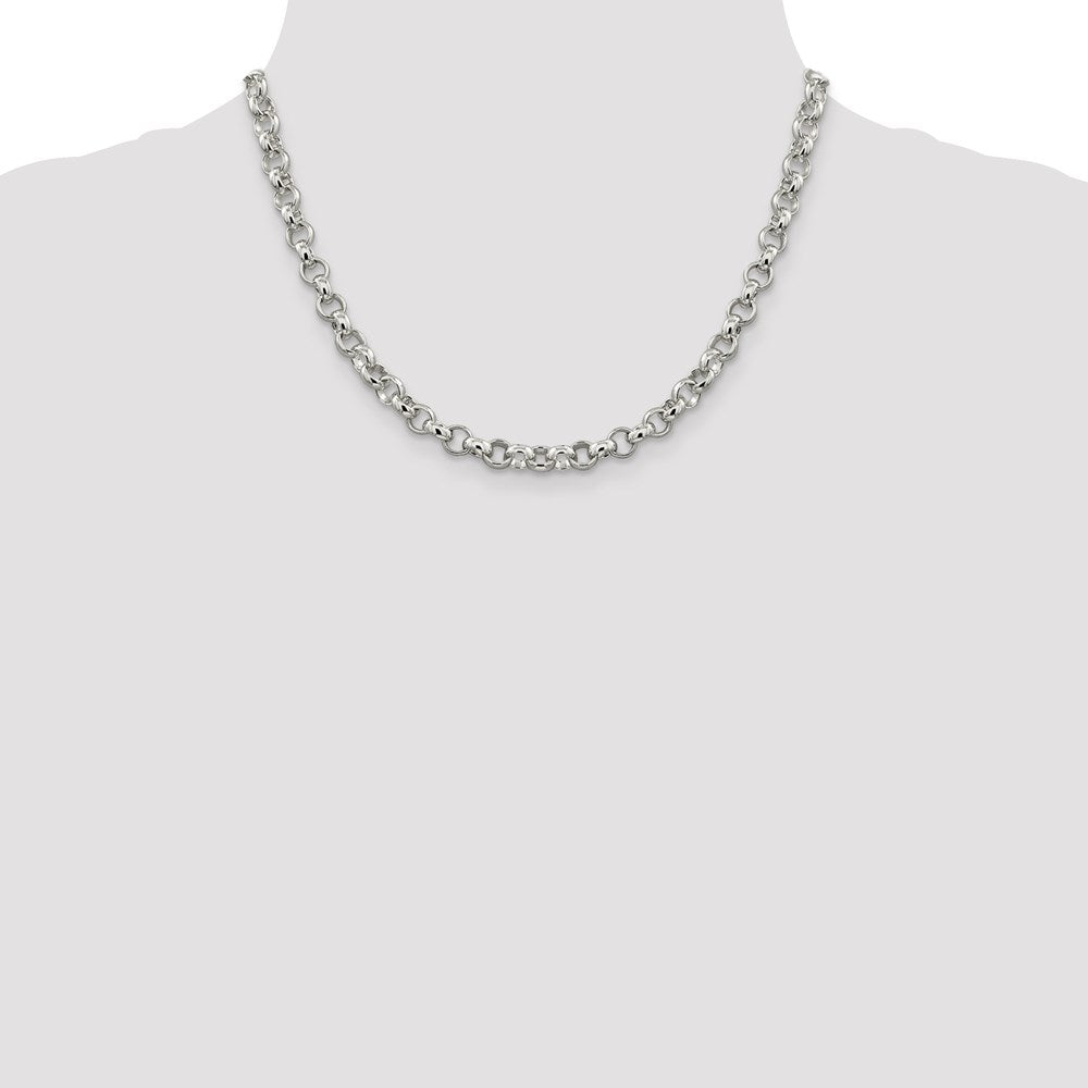 Sterlingsilber 6.75mm Erbs Halskette