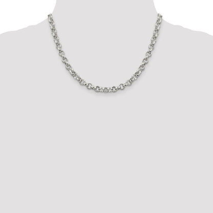 Sterlingsilber 6.75mm Erbs Halskette