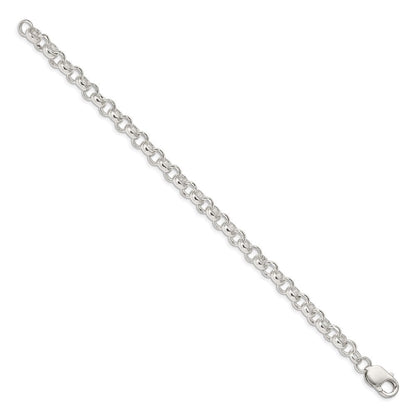 Sterlingsilber 6.75mm Erbs Gliederarmband
