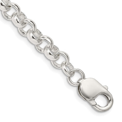 Sterlingsilber 6.75mm Erbs Gliederarmband