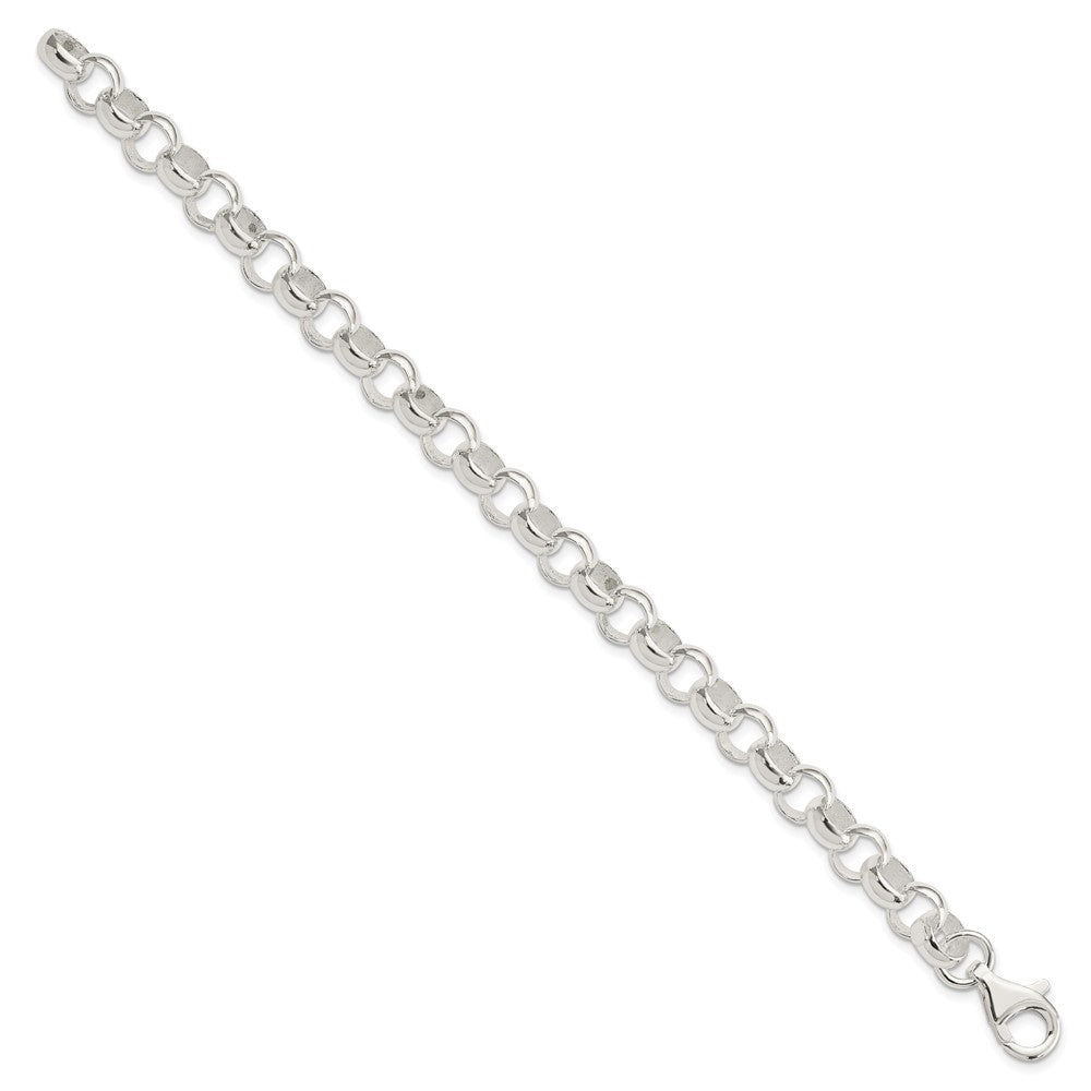 7.5 Zoll Sterlingsilber 8.00mm Erbs Licht Armband