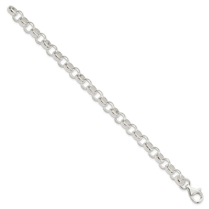 7.5 Zoll Sterlingsilber 8.00mm Erbs Licht Armband