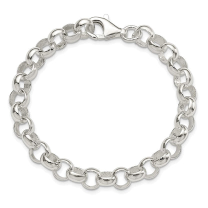 7.5 Zoll Sterlingsilber 8.00mm Erbs Licht Armband