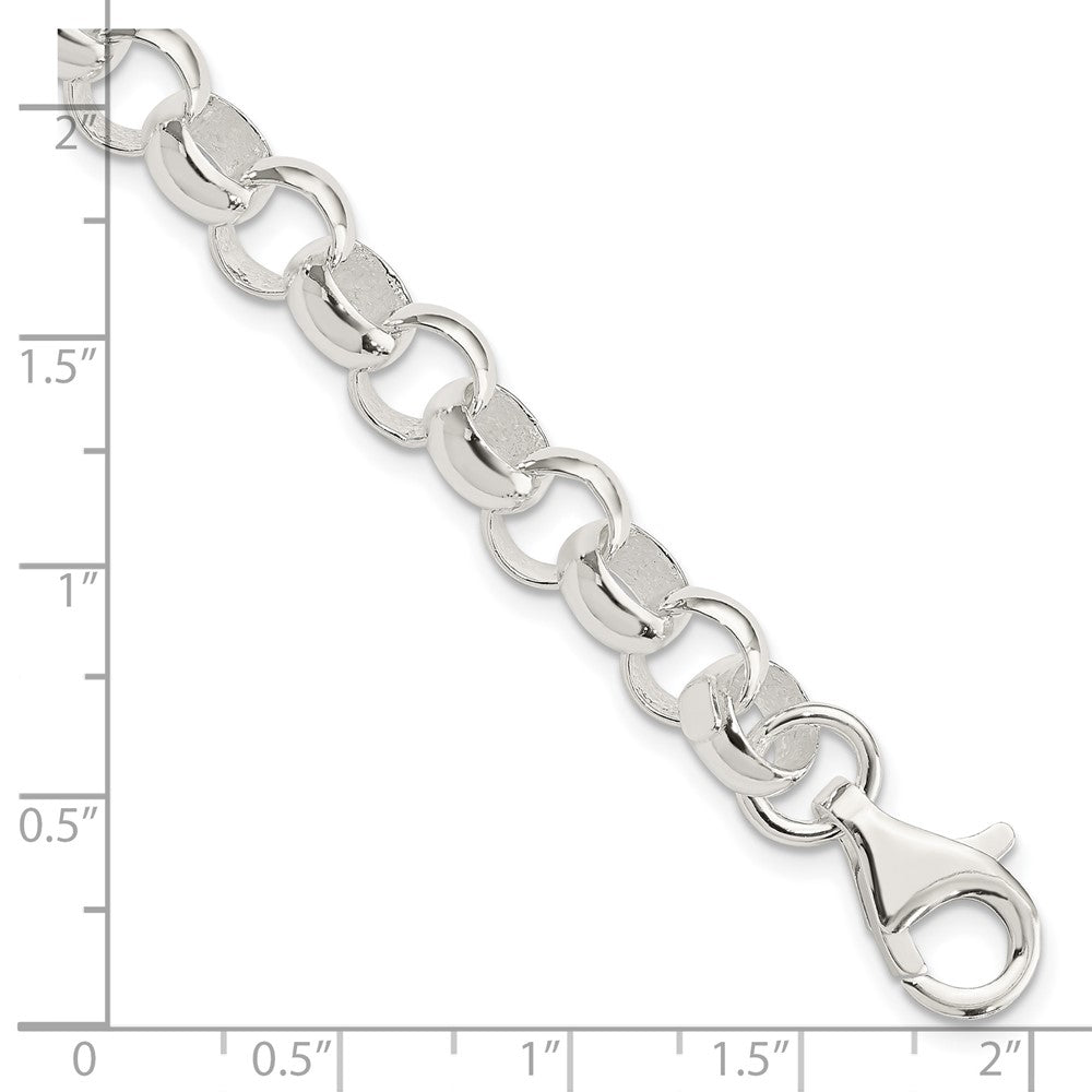 7.5 Zoll Sterlingsilber 8.00mm Erbs Licht Armband