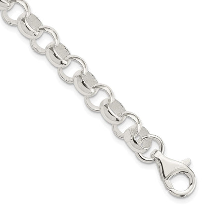 7.5 Zoll Sterlingsilber 8.00mm Erbs Licht Armband