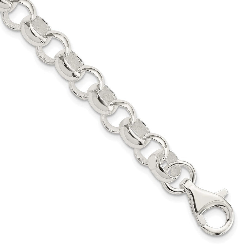 7.5 Zoll Sterlingsilber 8.00mm Erbs Licht Armband