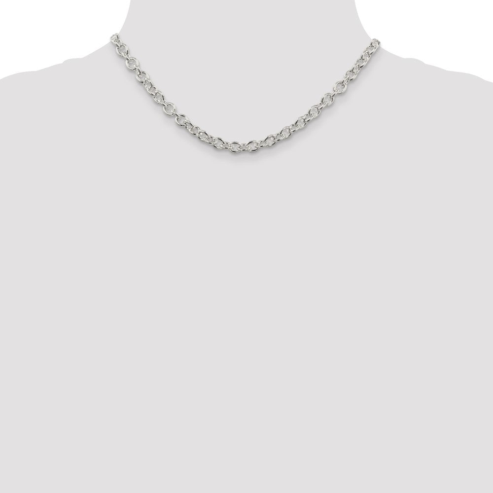 Sterlingsilber 6.1mm Ankerkette Halskette