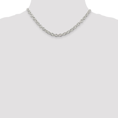 Sterlingsilber 6.1mm Ankerkette Halskette