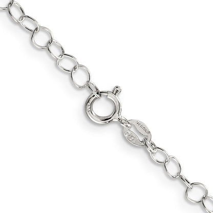 Sterlingsilber 3.5mm Fantasie Ankerkette Halskette