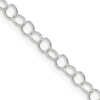 Sterlingsilber 3.5mm Fantasie Ankerkette Halskette