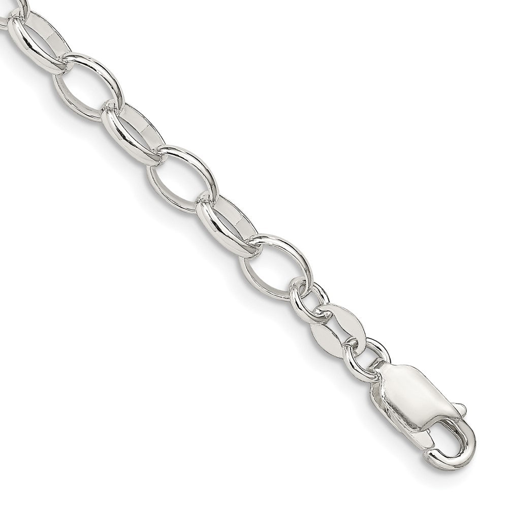 Sterlingsilber 5mm Fantasie Erbs Gliederarmband