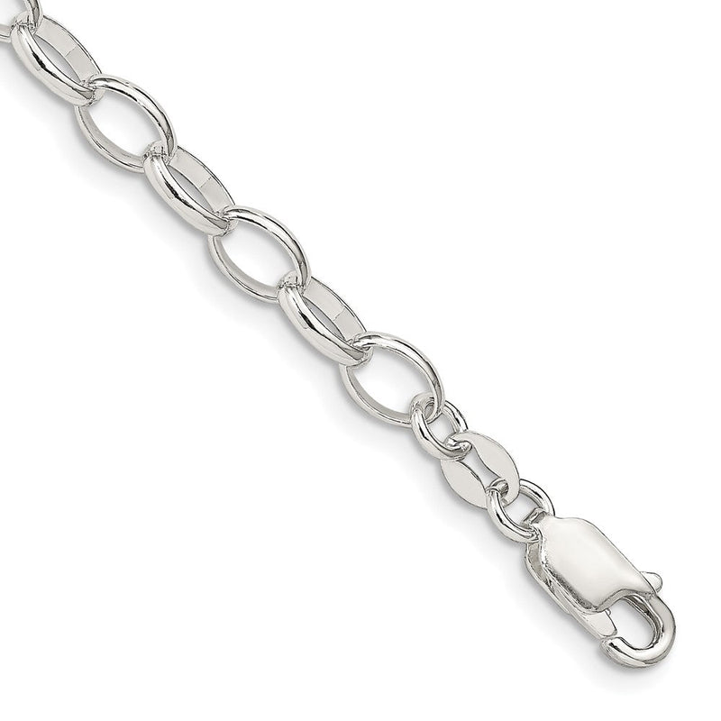 Sterlingsilber 5mm Fantasie Erbs Gliederarmband