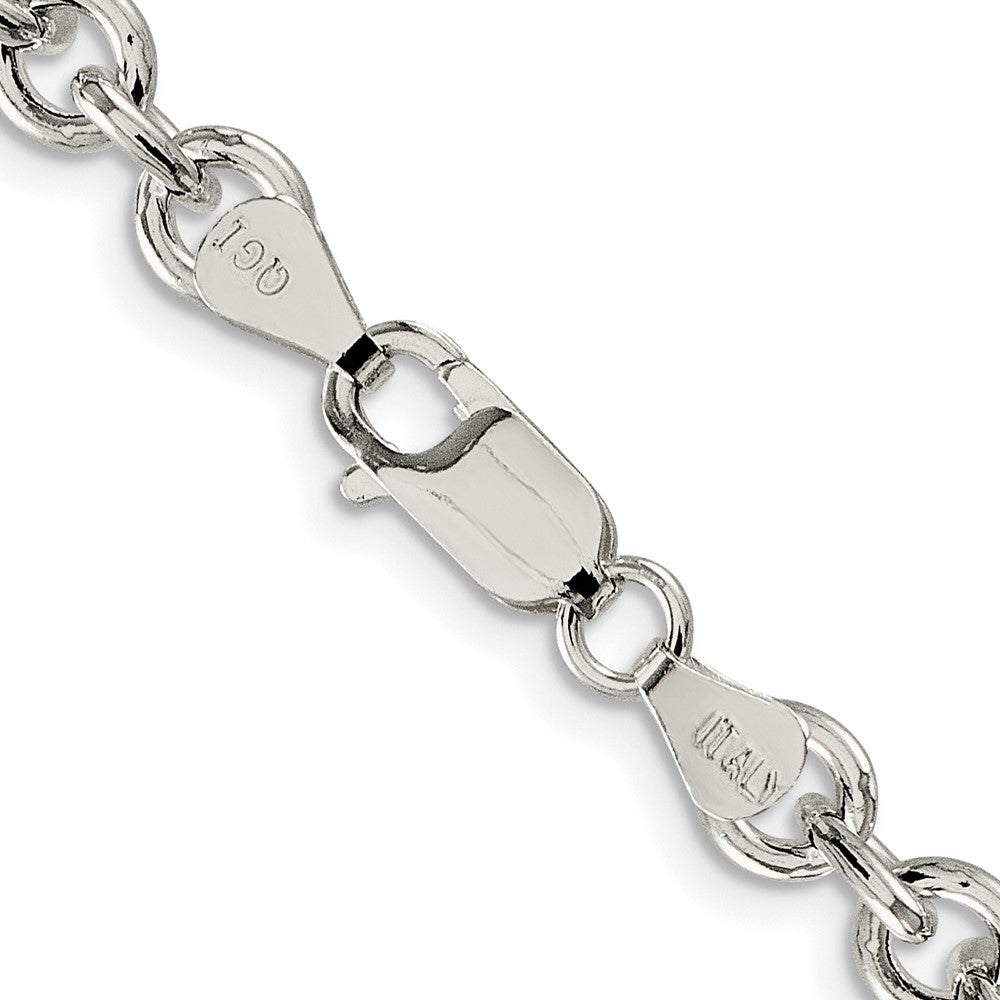 Sterlingsilber Rhodiniert 6.1mm Ankerkette Kette