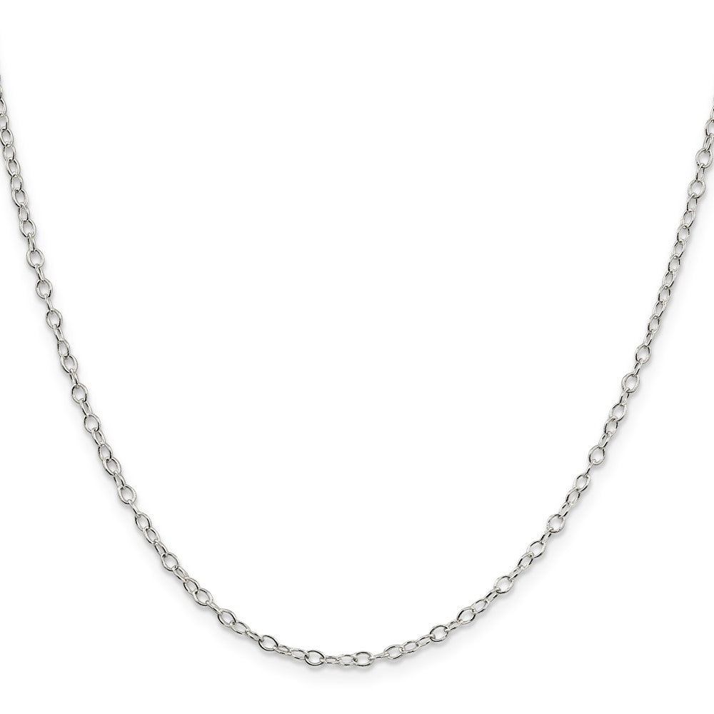 Sterlingsilber 2.25mm Oval Ankerkette Halskette