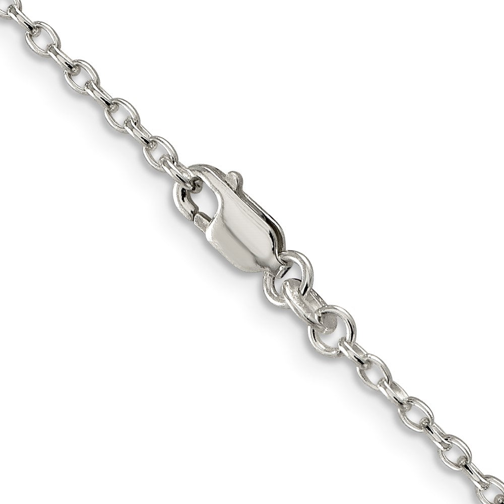 Sterlingsilber 2.25mm Oval Ankerkette Halskette
