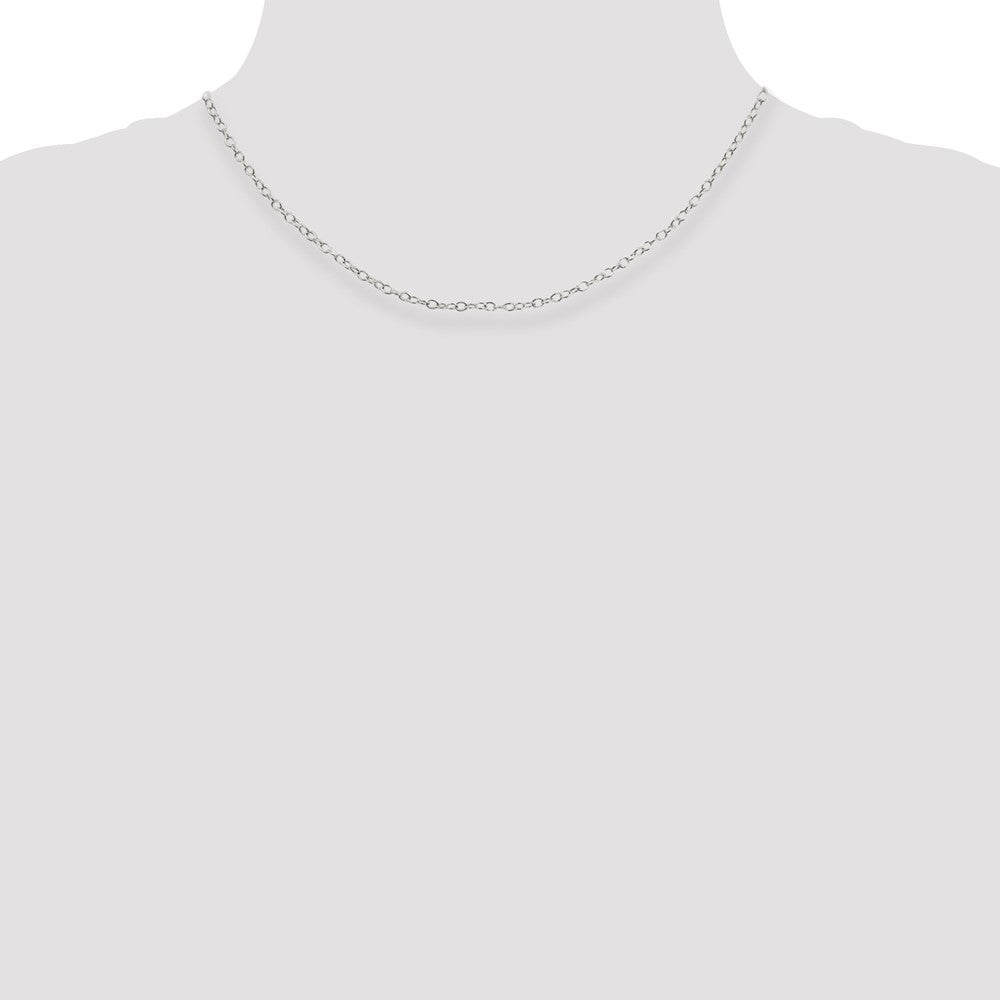 Sterlingsilber 2.25mm Oval Ankerkette Halskette