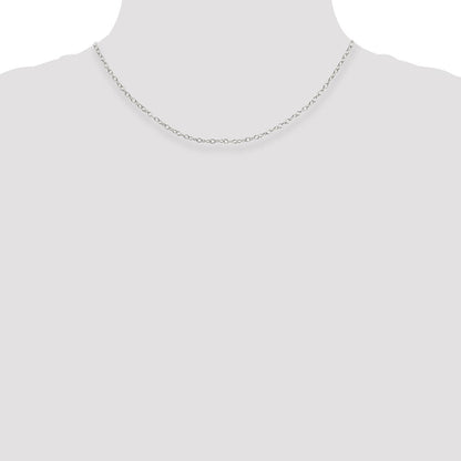 Sterlingsilber 2.25mm Oval Ankerkette Halskette