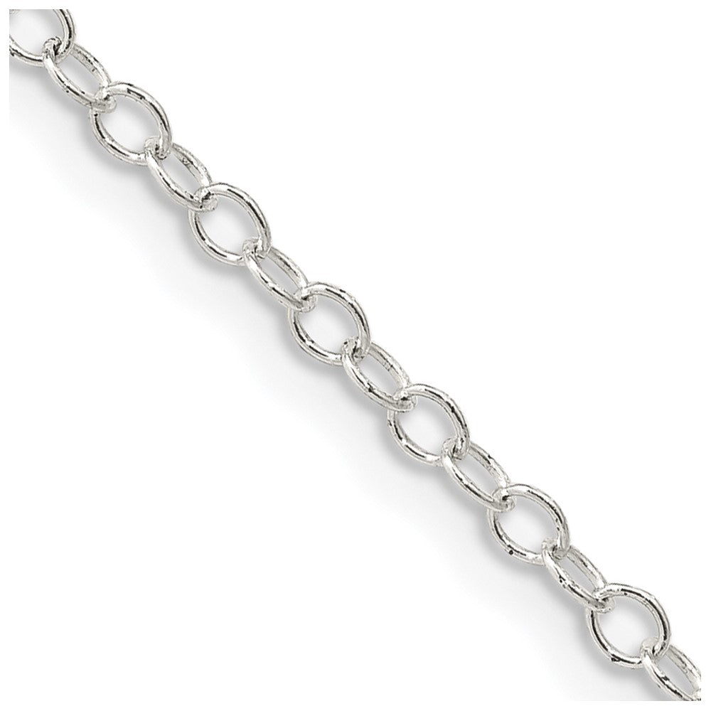 Sterlingsilber 2.25mm Oval Ankerkette Halskette