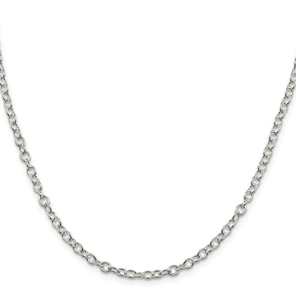 Sterlingsilber 3.75mm Oval Ankerkette Halskette