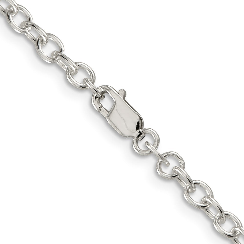 Sterlingsilber 3.75mm Oval Ankerkette Halskette