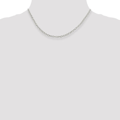 Sterlingsilber 3.75mm Oval Ankerkette Halskette