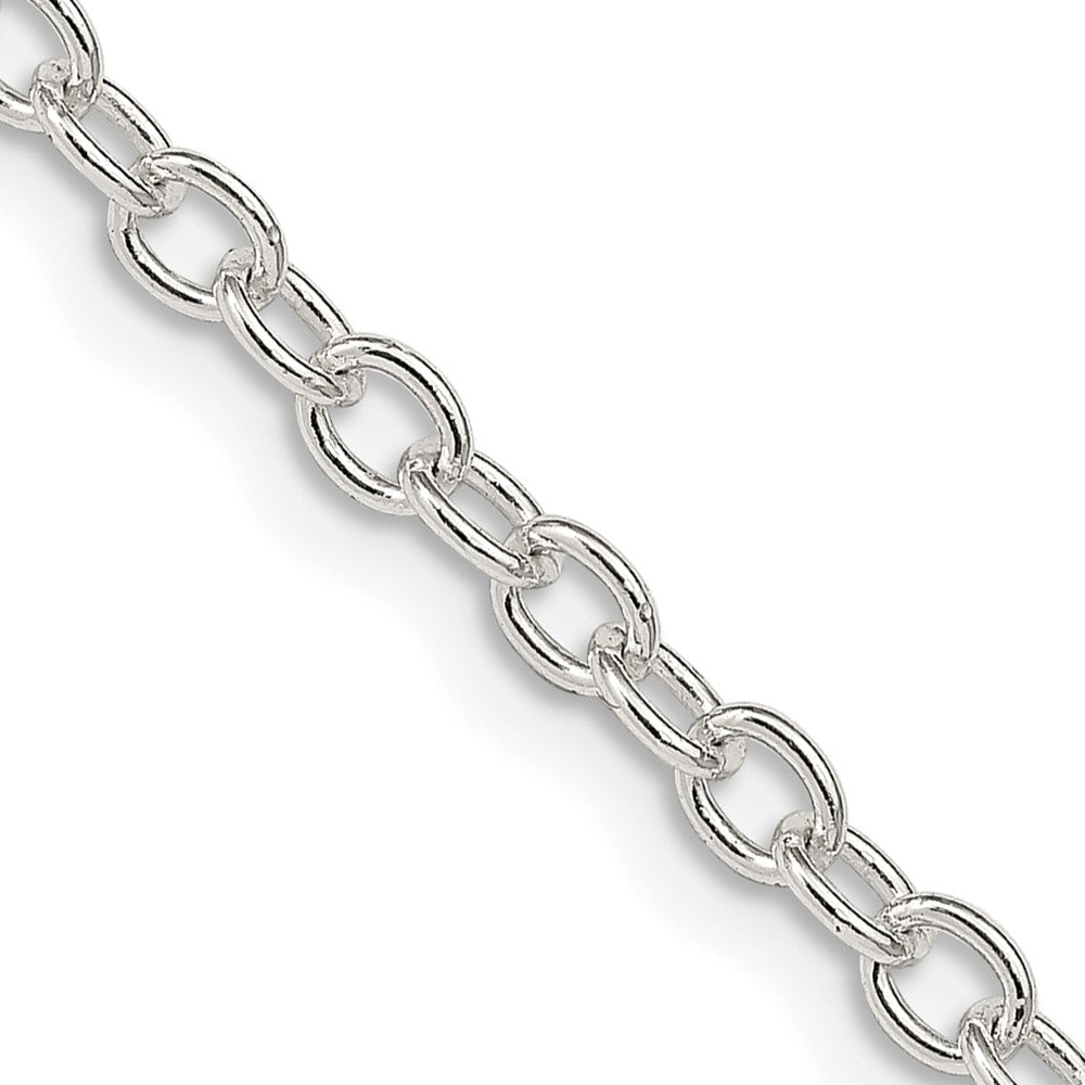 Sterlingsilber 3.75mm Oval Ankerkette Halskette