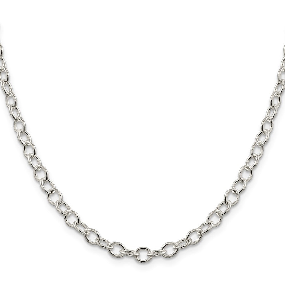 Sterlingsilber 5.3mm Oval Ankerkette Halskette