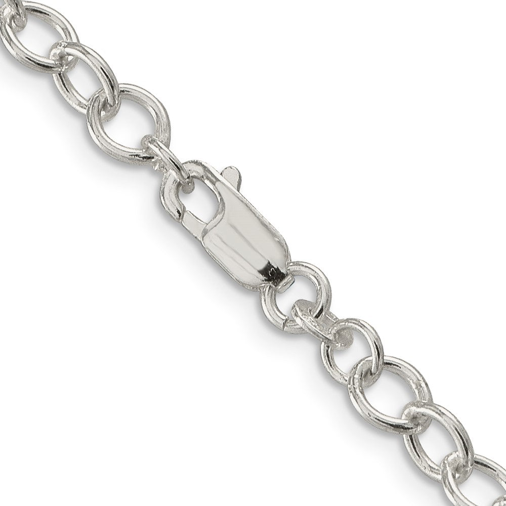 Sterlingsilber 5.3mm Oval Ankerkette Halskette
