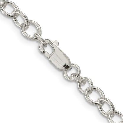 Sterlingsilber 5.3mm Oval Ankerkette Halskette