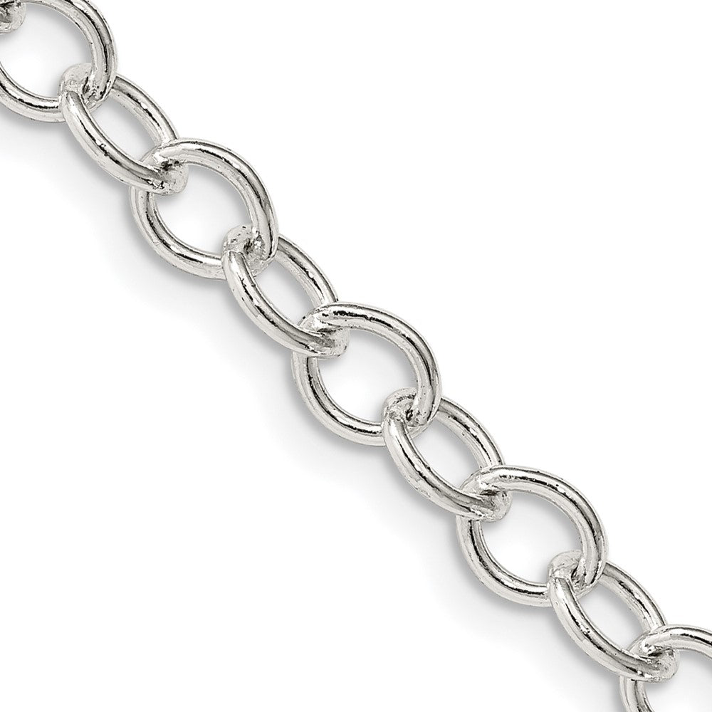 Sterlingsilber 5.3mm Oval Ankerkette Halskette