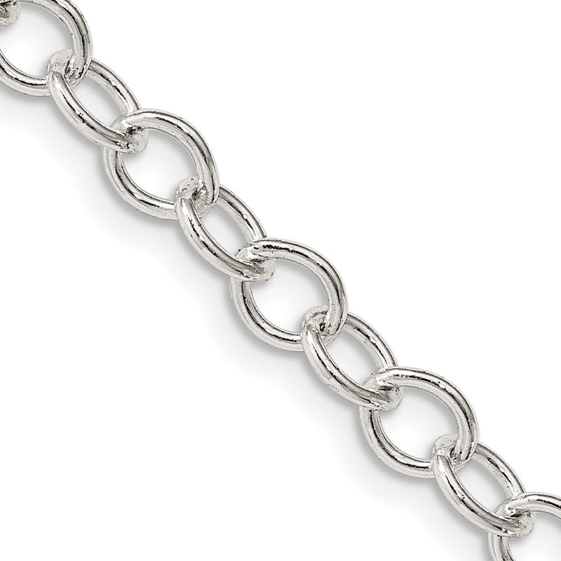 Sterlingsilber 5.3mm Oval Ankerkette Halskette