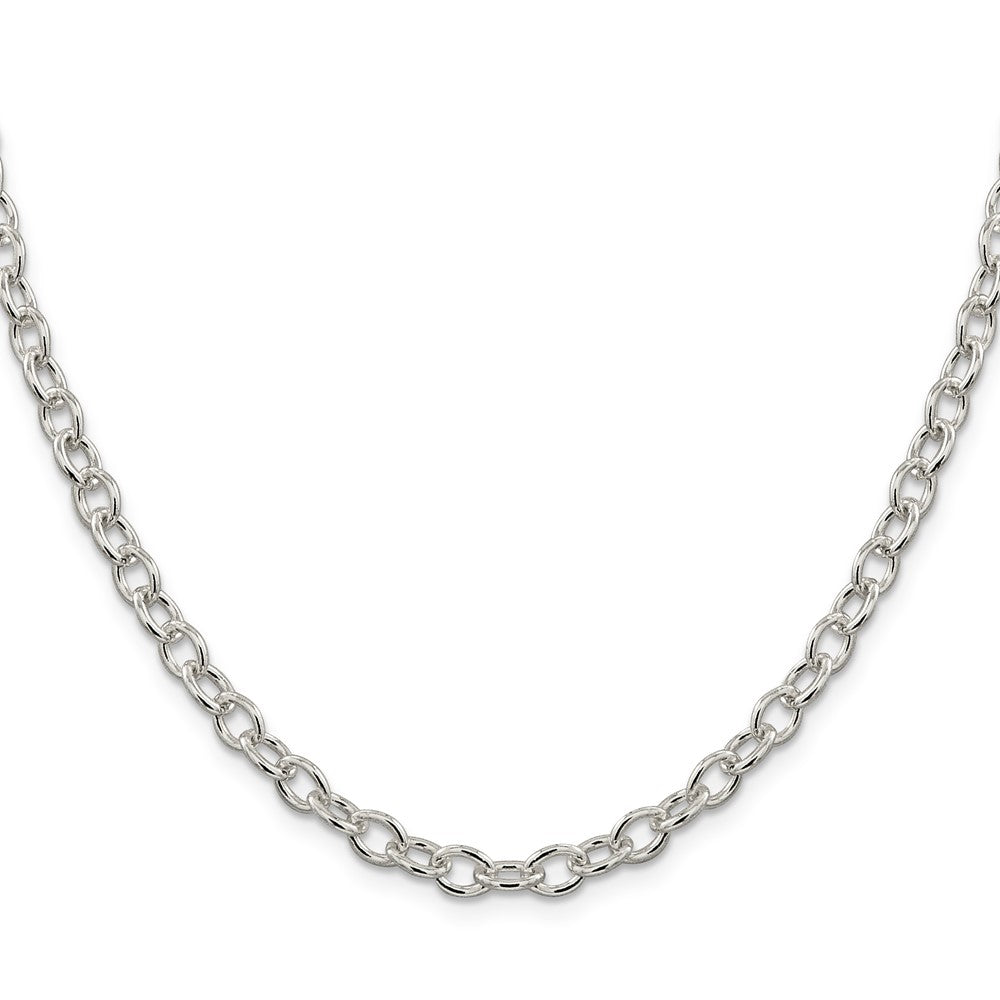 Sterlingsilber 5.75mm Oval Ankerkette Halskette