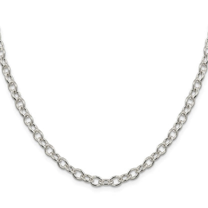 Sterlingsilber 5.75mm Oval Ankerkette Halskette