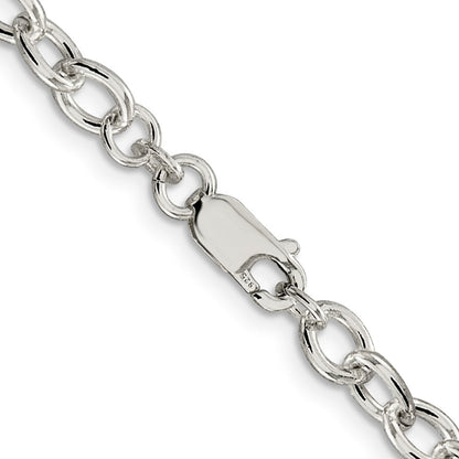 Sterlingsilber 5.75mm Oval Ankerkette Halskette