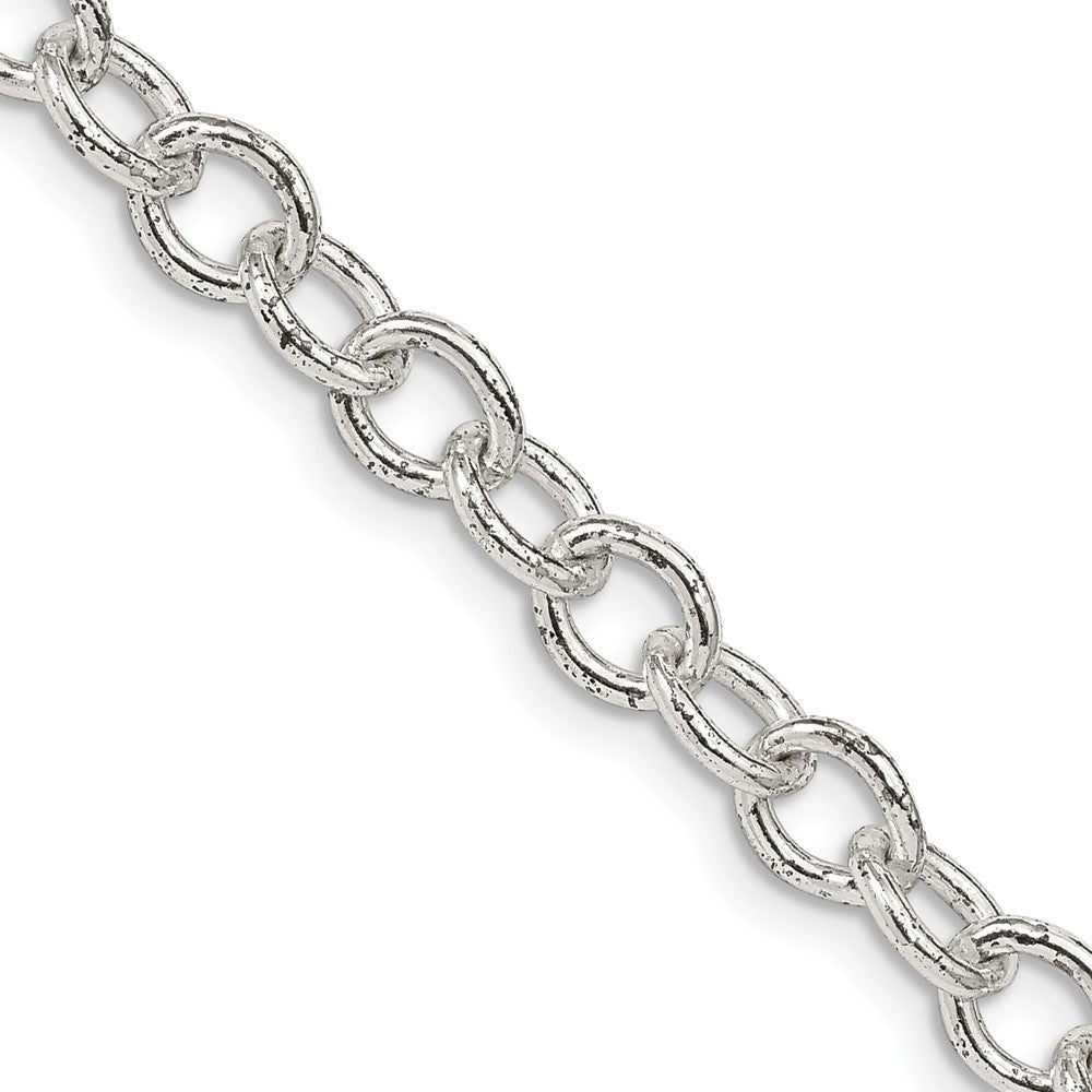 Sterlingsilber 5.75mm Oval Ankerkette Halskette