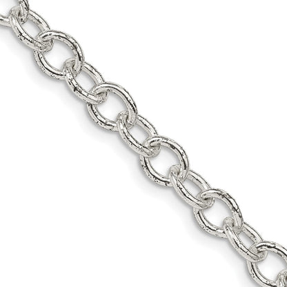 Sterlingsilber 5.75mm Oval Ankerkette Halskette