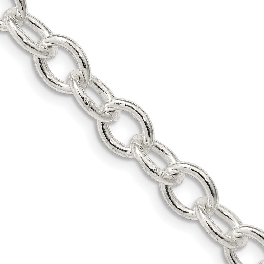 Sterlingsilber 6.8mm Oval Ankerkette Halskette