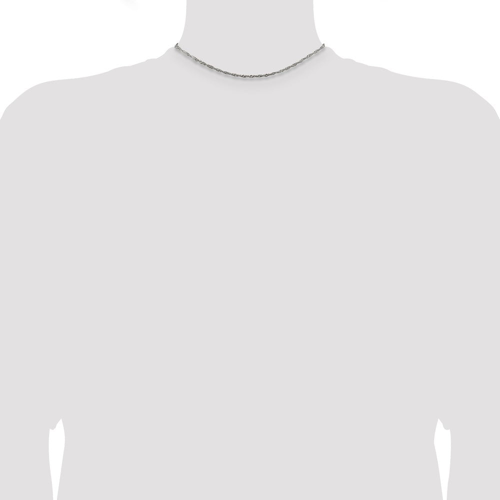 Sterlingsilber 1.75mm Singapurkette Halskette