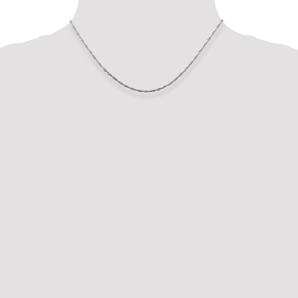 Sterlingsilber Rhodiniert 1.75mm Singapurkette Halskette