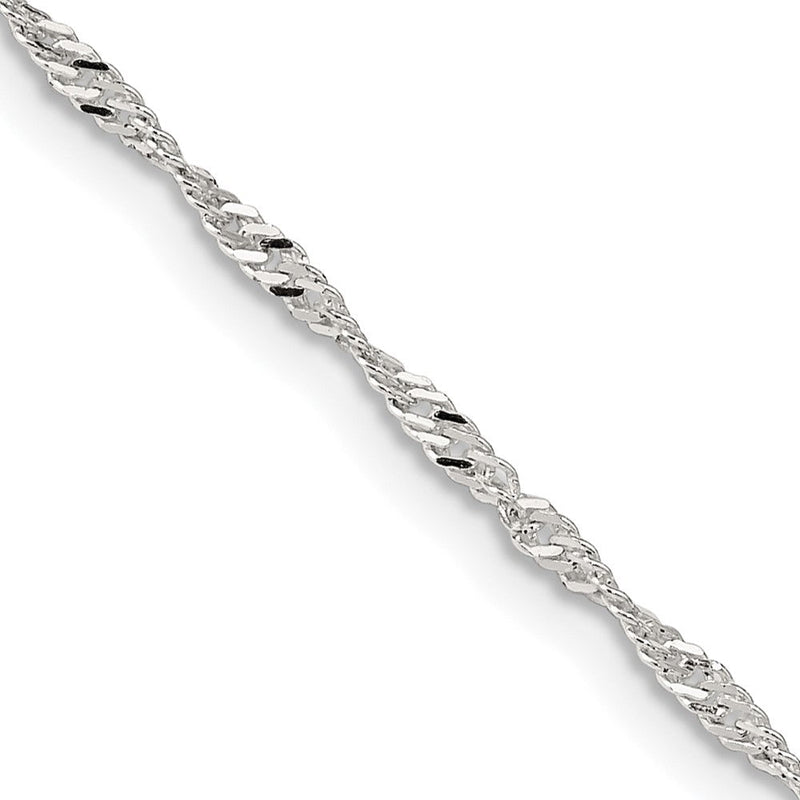 Sterlingsilber 1.75mm Singapurkette Halskette