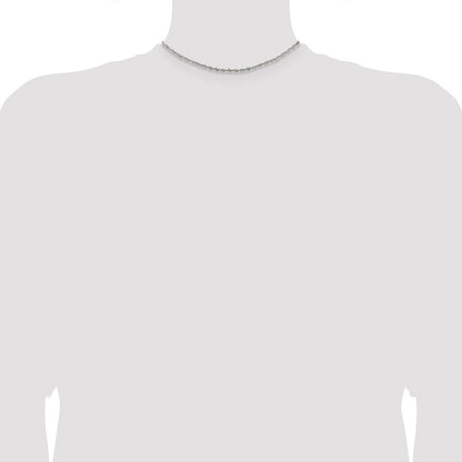 Sterlingsilber 2mm Singapurkette Halskette