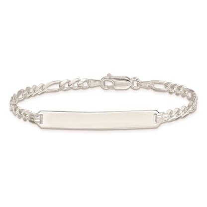 Sterlingsilber Id Figaro Glieder Armband