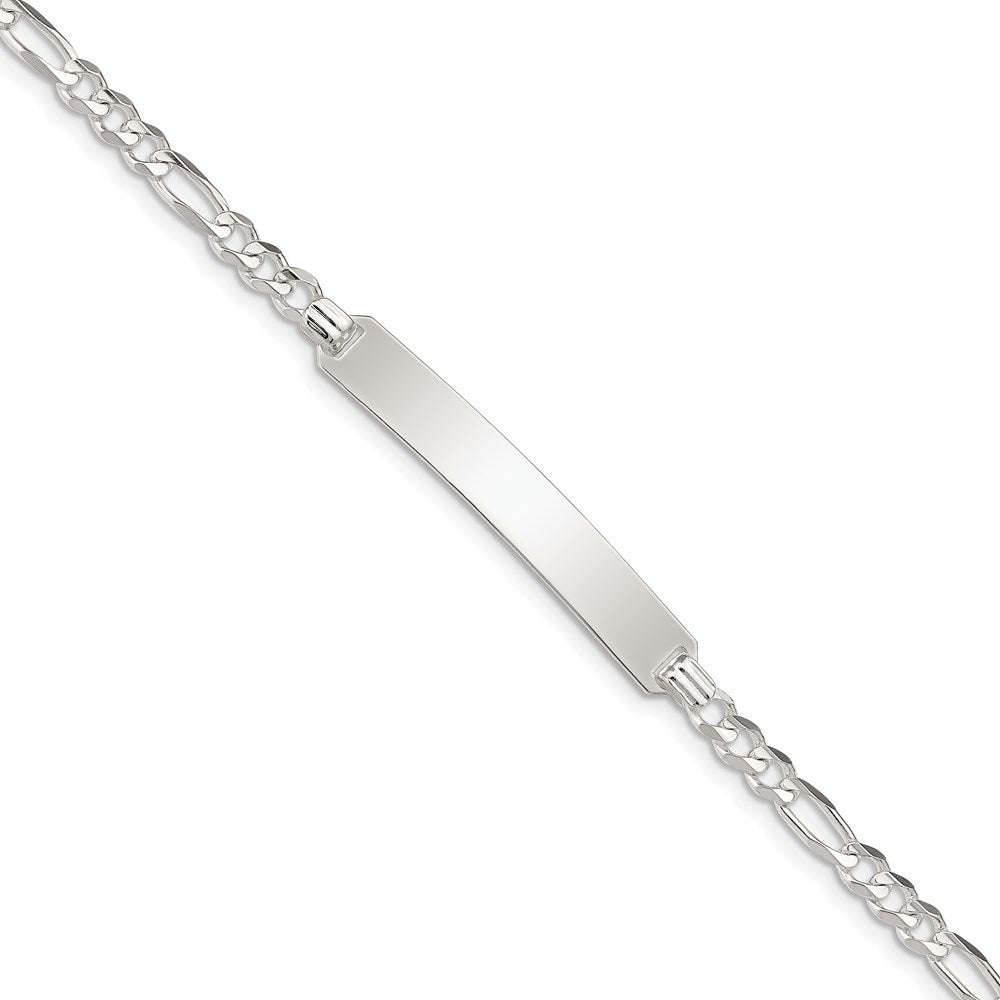 Sterlingsilber Id Figaro Glieder Armband