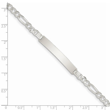Sterlingsilber Id Figaro Glieder Armband