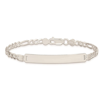 Sterlingsilber Id Figaro Glieder Armband