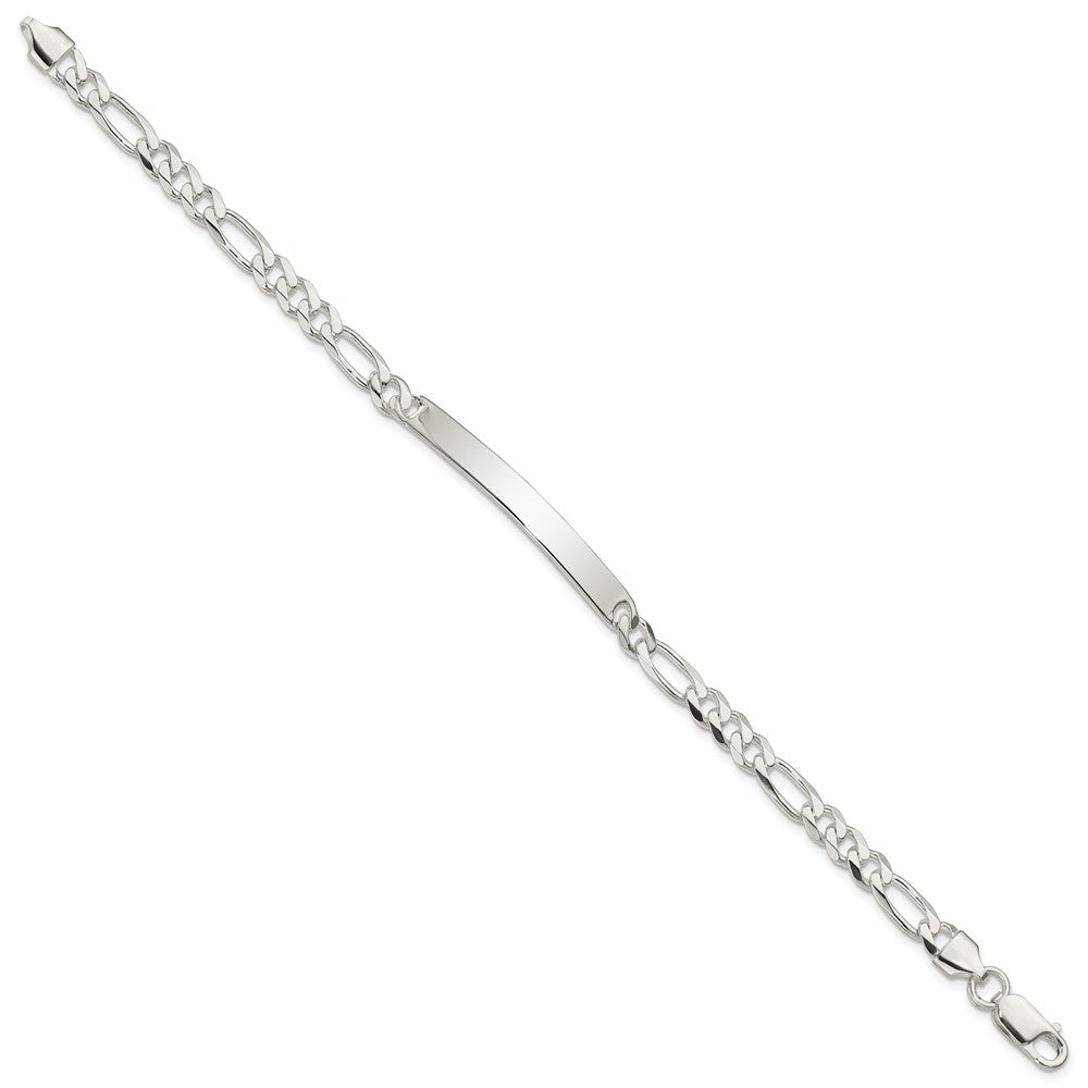 Sterlingsilber Figaro Glieder Id Armband