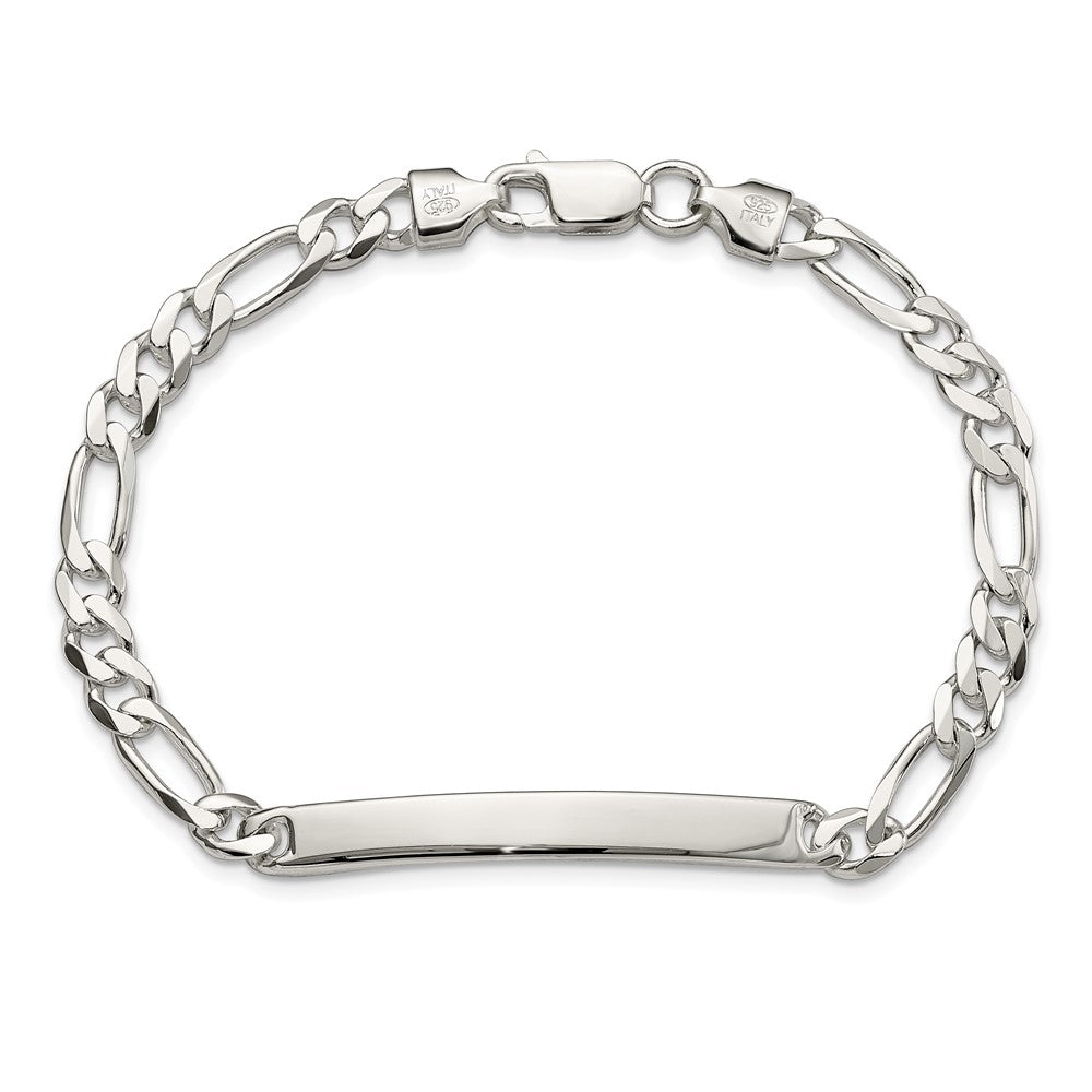 Sterlingsilber Figaro Glieder Id Armband