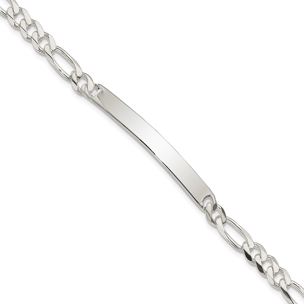 Sterlingsilber Figaro Glieder Id Armband