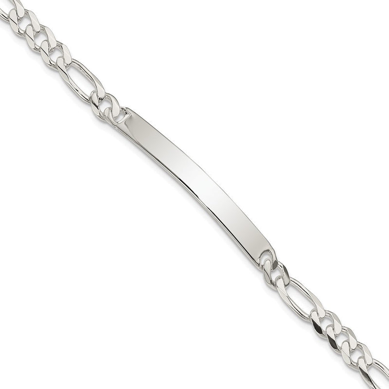 Sterlingsilber Figaro Glieder Id Armband